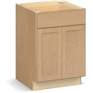 RELIABILT Parkstone II Base Cabinet, Wheat Stained, 24" W, 2 Doors 1 Drawer, Fully Assembled - 641090 | Lowe's Pro Supply